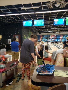 Youth bowling.