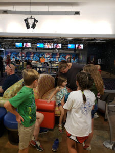 Youth bowling.