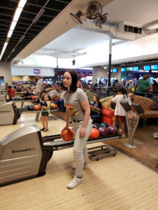 Youth bowling.