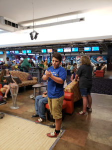 Youth bowling.