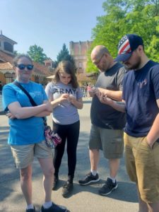 Church members in Dollywood.