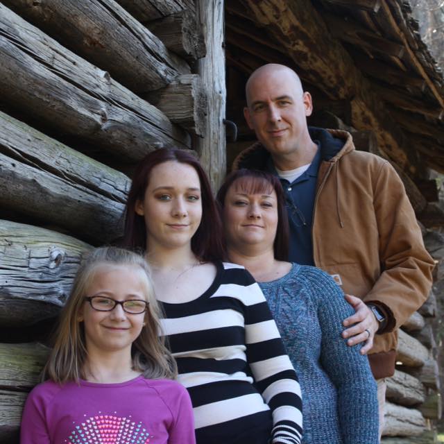 Steve, Amber, Aubrey, and Kaylee Moore.