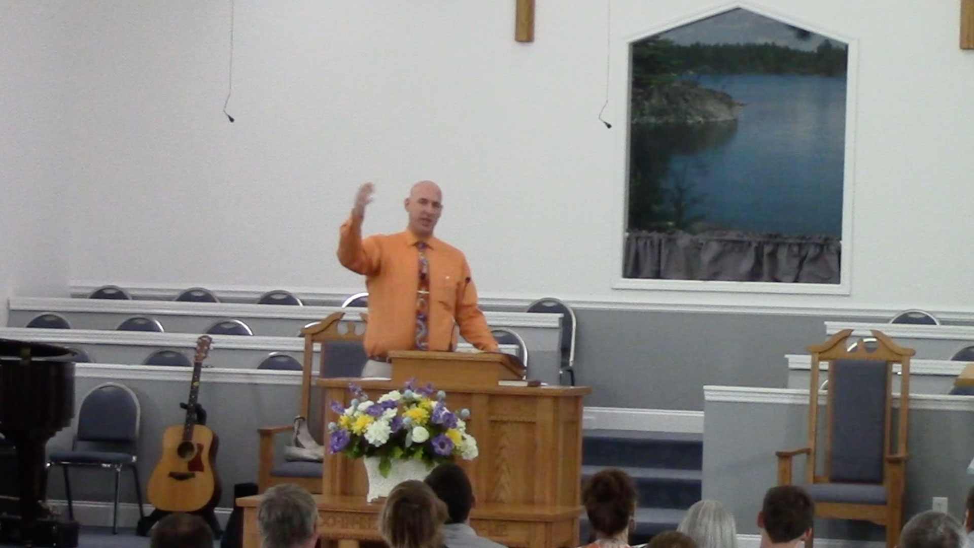 Steve Moore preaching.