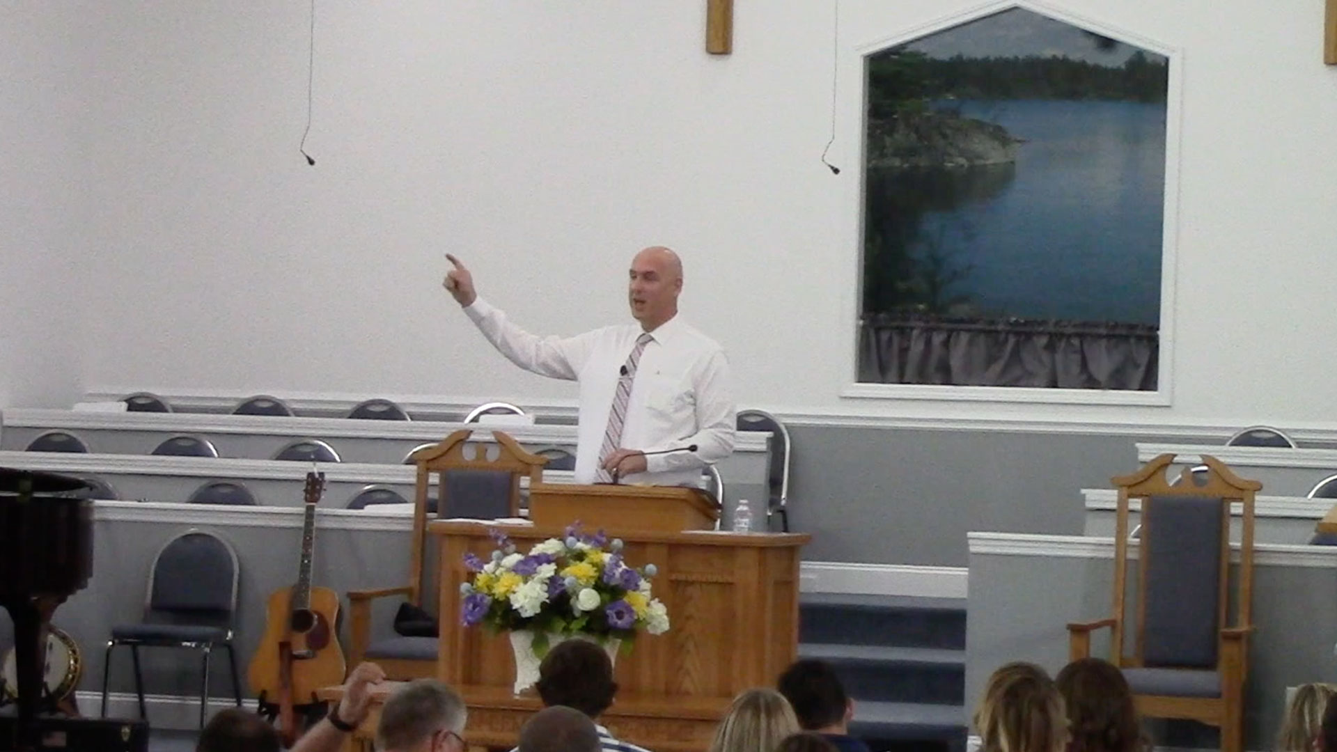 Steve Moore preaching.