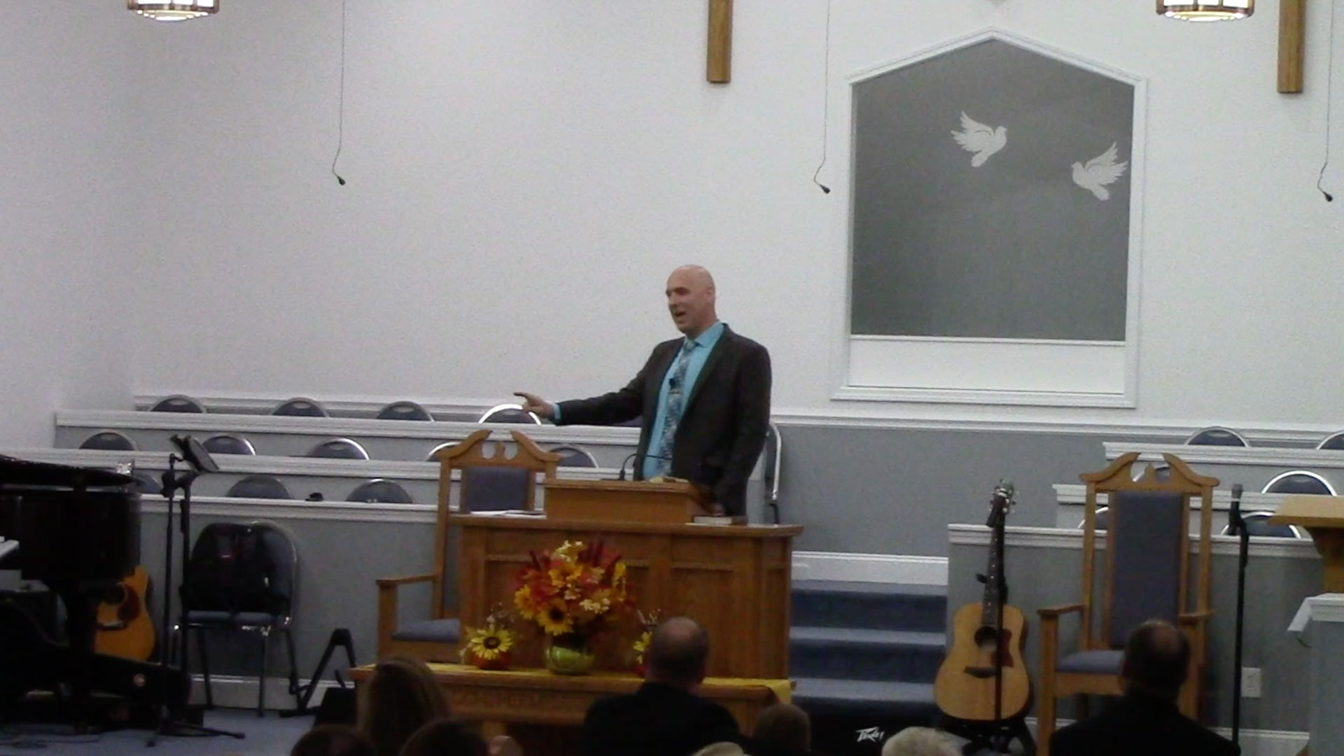 Steve Moore preaching.