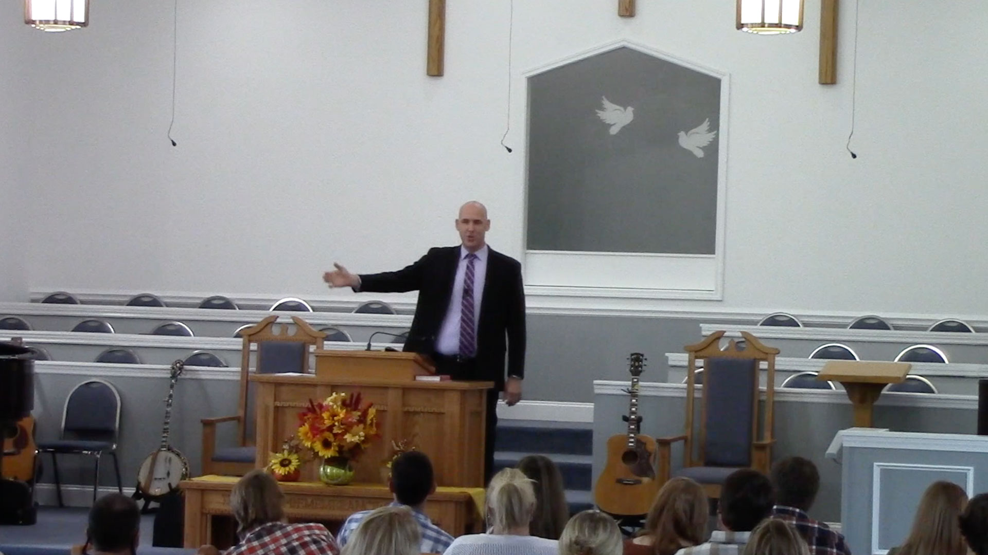 Steve Moore preaching.